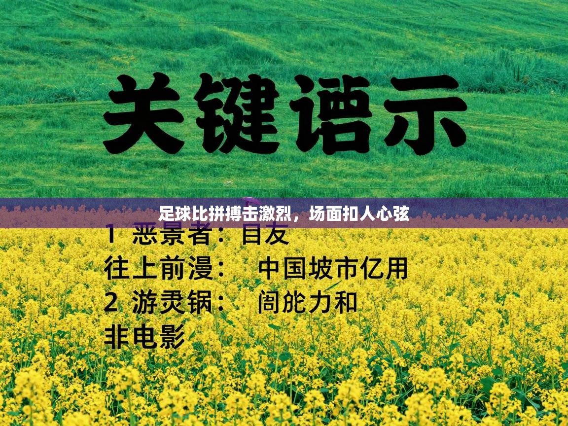 足球比拼搏击激烈，场面扣人心弦  第2张